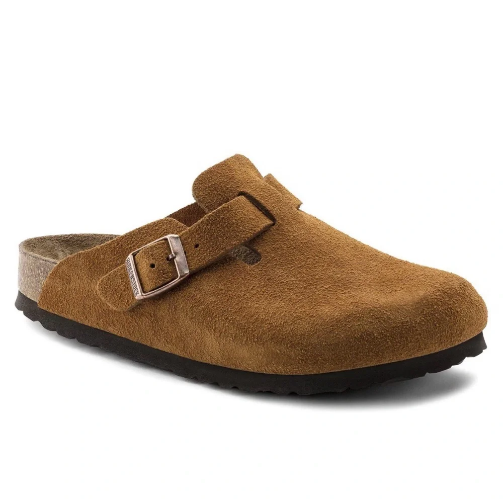 Birkenstock Boston Clog in Mink suede - Picture 1 of 9